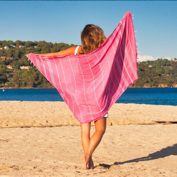 Ecobain Classic Towel 100x180cm (9371/dark pink) - WeekendMode