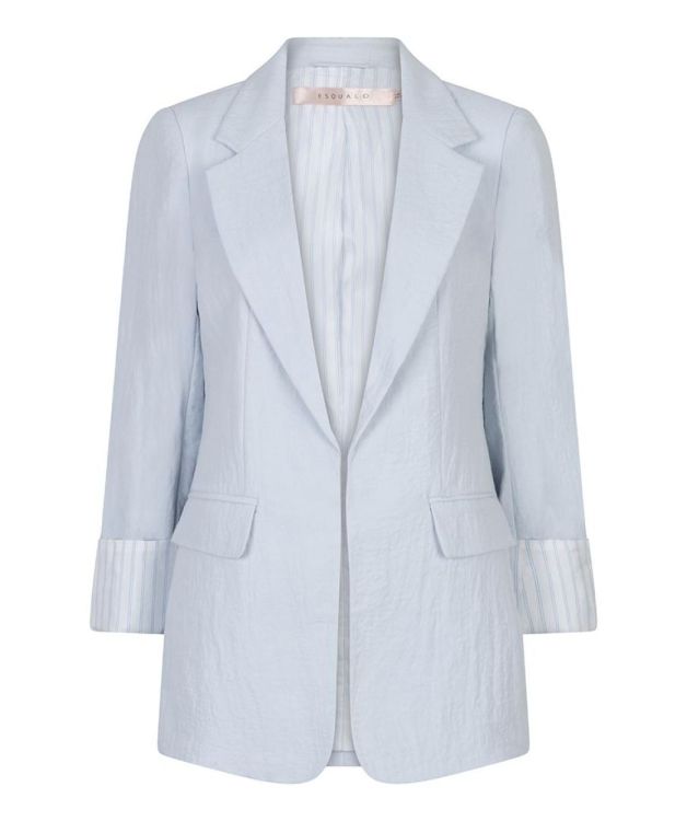 Esqualo Blazer fine crinkle (SP26.10037/Light Blue) - WeekendMode