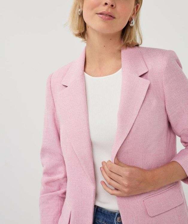 Esqualo Blazer linen look (SP26.10045/Rose) - WeekendMode