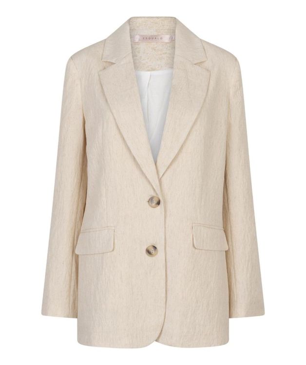 Esqualo Blazer oversized linen mix (SP26.17000/Natural) - WeekendMode