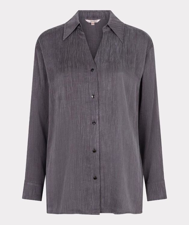 Esqualo Blouse crinkle cupro (F25.05517/Grey) - WeekendMode
