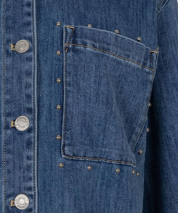 Esqualo Blouse jeans s/slve studs (SP26.12016/Jeans Blue) - WeekendMode