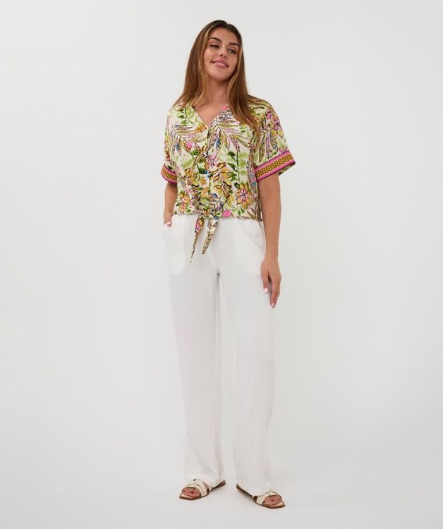 Esqualo Blouse knot Jungle print (HS26.14201/Print) - WeekendMode