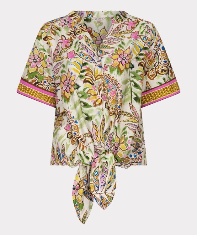 Esqualo Blouse knot Jungle print (HS26.14201/Print) - WeekendMode
