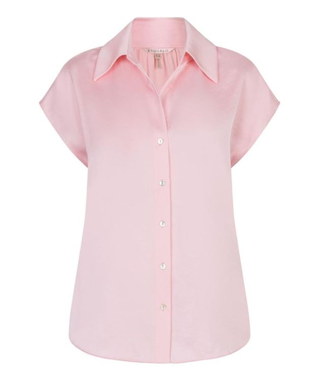 Esqualo Blouse slv/lss sateen (SP26.10012/Romance Rose) - WeekendMode