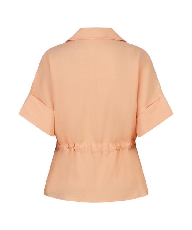 Esqualo Blouse zipper fine crinkle (SP26.10038/Bellini) - WeekendMode