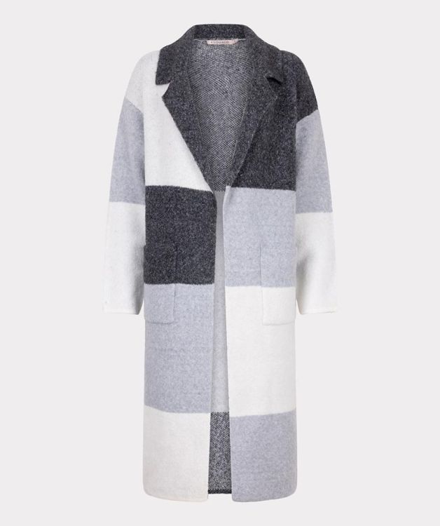 Esqualo Cardigan long blocks (F25.18507/Grey) - WeekendMode