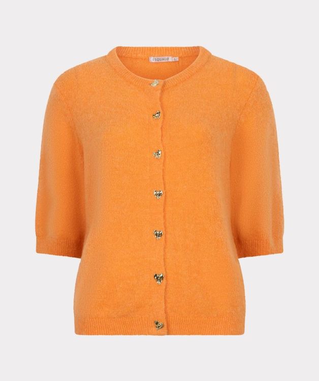Esqualo Cardigan s/slve fancy buttons (SP26.07005/Chili Red) - WeekendMode