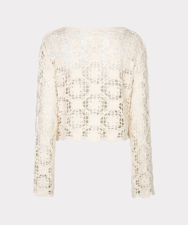 Esqualo Cardigan tape yarn (HS26.02203/Natural) - WeekendMode