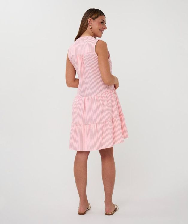 Esqualo Dress skater striped (HS26.15204/Off White / Pink) - WeekendMode