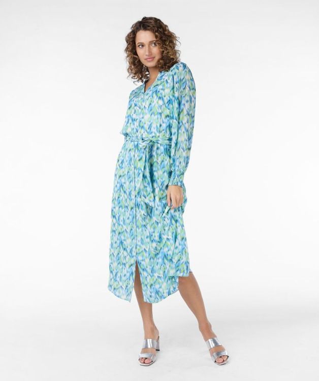 Esqualo Dress smock Bayside print (SP24.14012/999) - WeekendMode