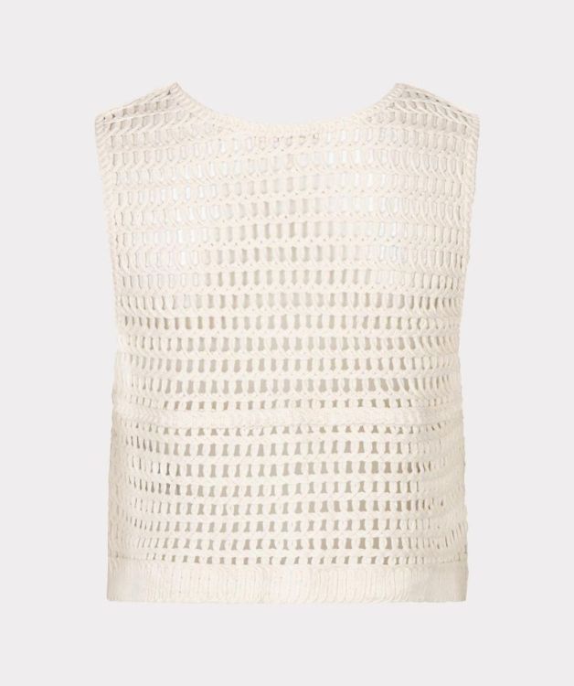 Esqualo Gilet crochet (HS26.18203/Natural) - WeekendMode