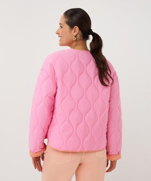 Esqualo Jacket quilted contrast (SP26.37022/Rose) - WeekendMode