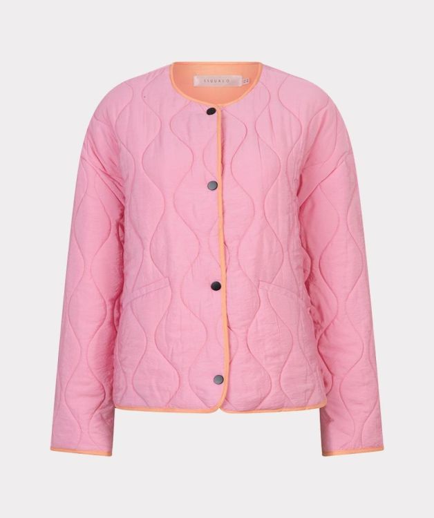 Esqualo Jacket quilted contrast (SP26.37022/Rose) - WeekendMode