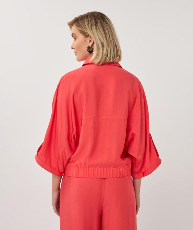 Esqualo Jacket s/slve slub (SP26.10032/Chili Red) - WeekendMode