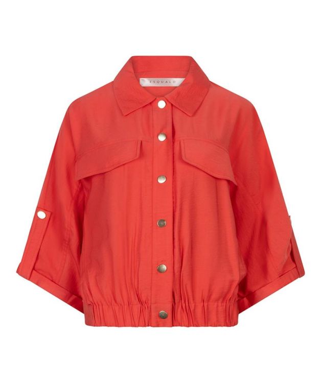 Esqualo Jacket s/slve slub (SP26.10032/Chili Red) - WeekendMode