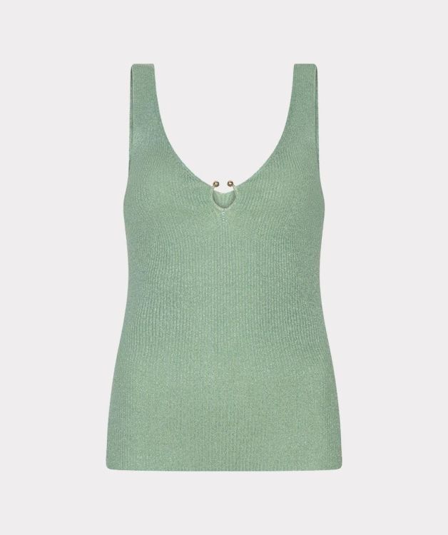 Esqualo Singlet ribbed hook lurex (HS26.27206/Soft Green) - WeekendMode