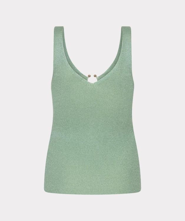Esqualo Singlet ribbed hook lurex (HS26.27206/Soft Green) - WeekendMode