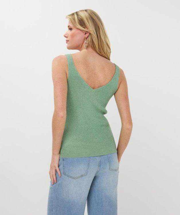 Esqualo Singlet ribbed hook lurex (HS26.27206/Soft Green) - WeekendMode