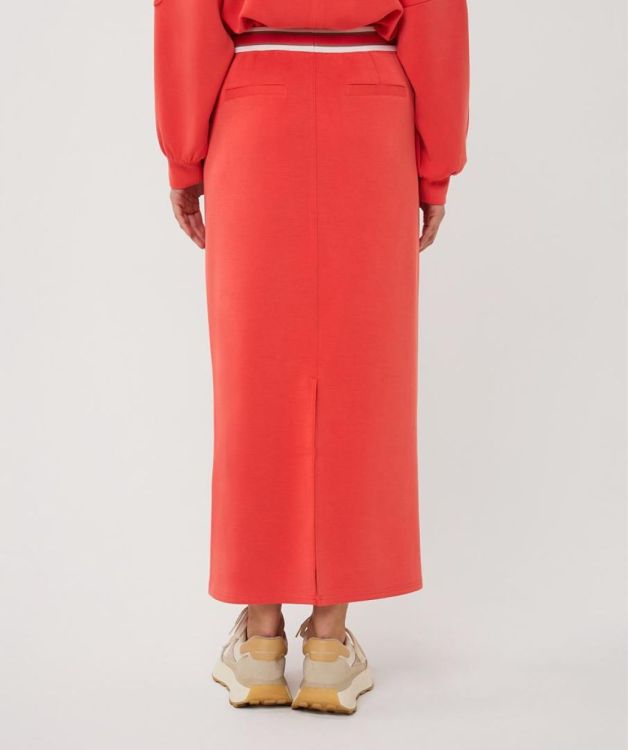 Esqualo Skirt long fancy WB wide Modal (SP26.05004/Chili Red) - WeekendMode