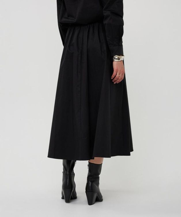 Esqualo Skirt long poplin pockets poplin (F25.28534/Black) - WeekendMode
