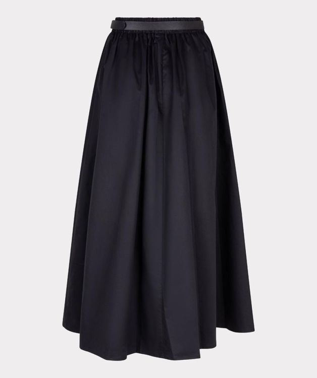 Esqualo Skirt long poplin pockets poplin (F25.28534/Black) - WeekendMode