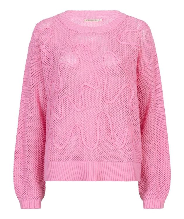 Esqualo Sweater 3D tapes (SP26.02032/Rose) - WeekendMode
