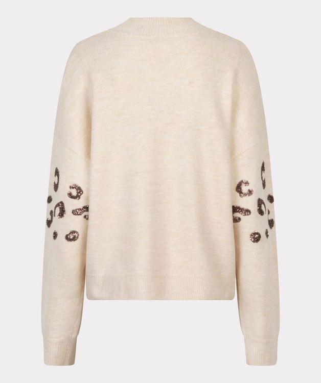 Esqualo Sweater animal sequins (F24.27500/Beige) - WeekendMode