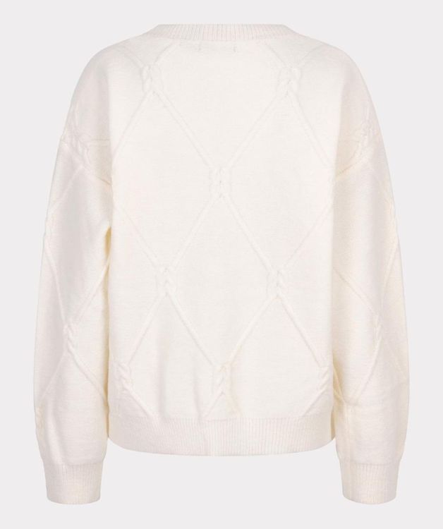 Esqualo Sweater cable square (F25.02511/Off White) - WeekendMode