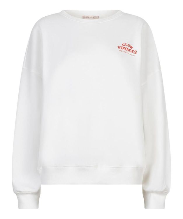 Esqualo Sweater 'cities' (SP26.05019/Off White / Chili Red) - WeekendMode