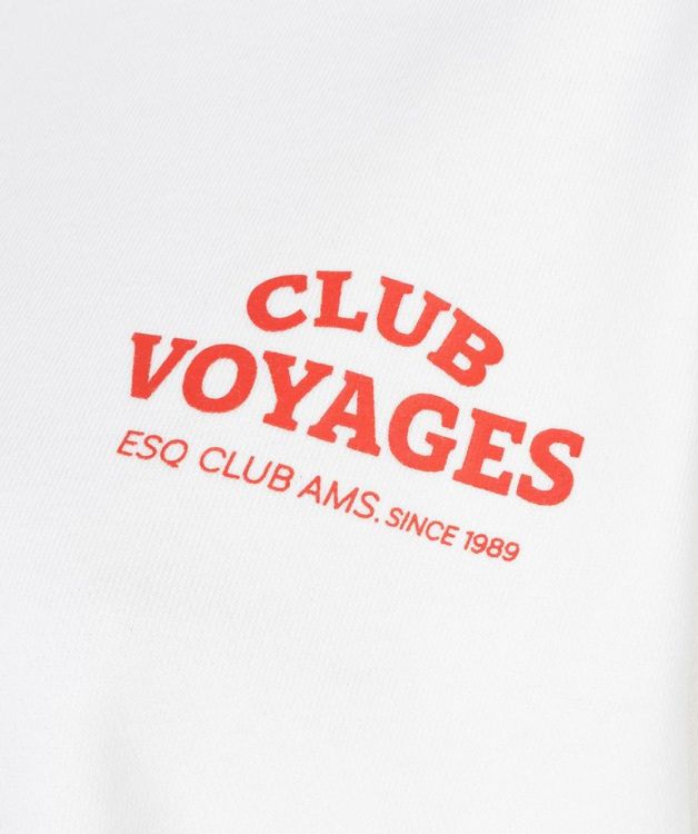 Esqualo Sweater 'cities' (SP26.05019/Off White / Chili Red) - WeekendMode