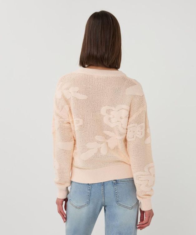 Esqualo Sweater fancy daisy knit (SP26.02001/Light Bellini) - WeekendMode