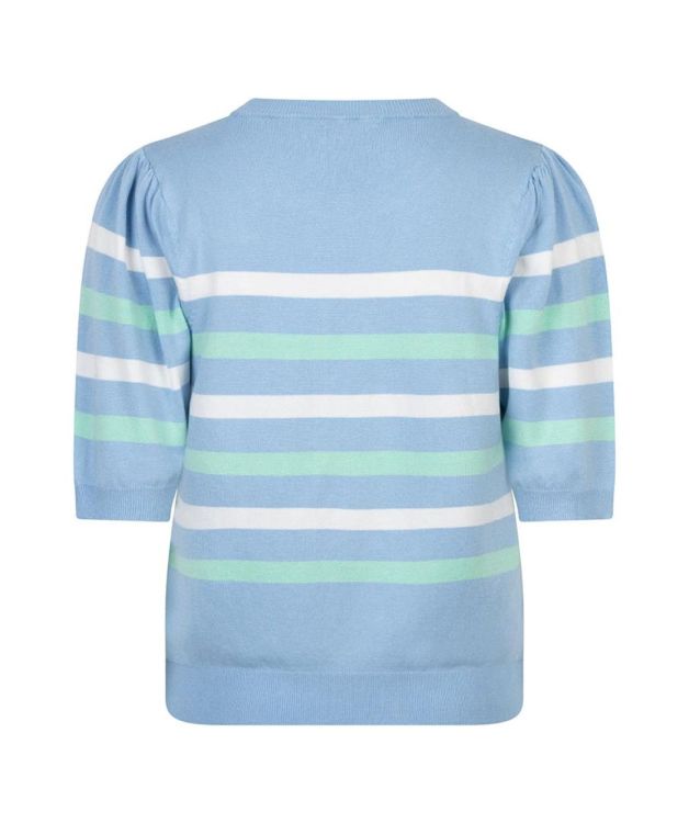 Esqualo Sweater puff slve striped knit (SP26.07010/Pacific Blue) - WeekendMode