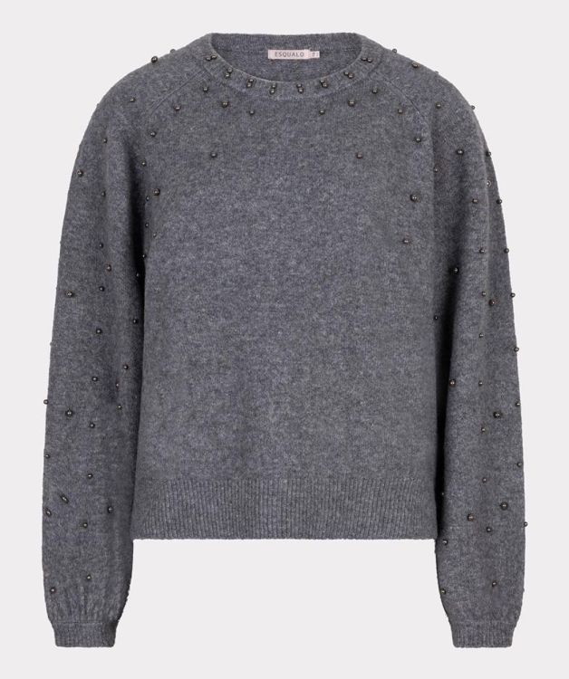 Esqualo Sweater raglan pearls (F25.27523/Dark Grey Melange) - WeekendMode