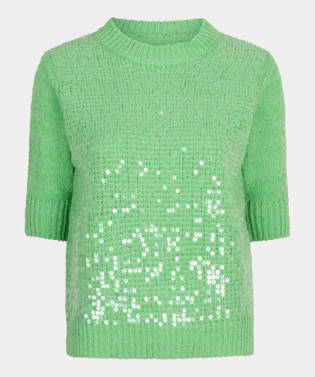 Esqualo Sweater s/slve sequins (SP25.02021/Green) - WeekendMode