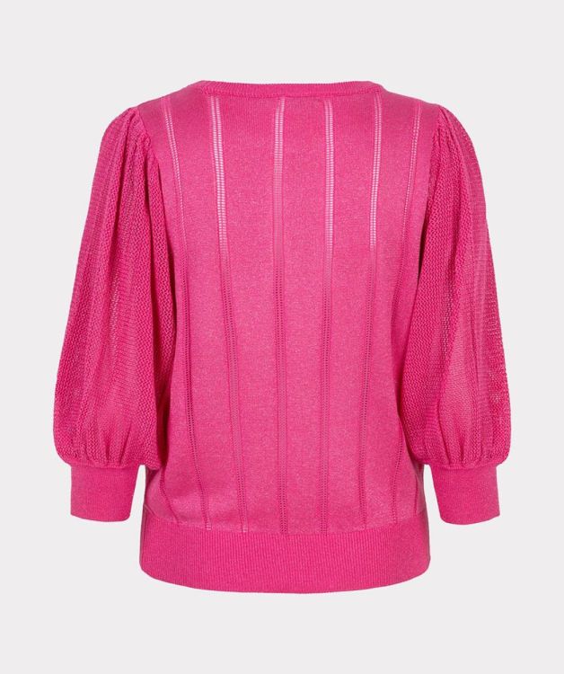 Esqualo Sweater short puffsleeves lurex (F25.31503/Framboise) - WeekendMode