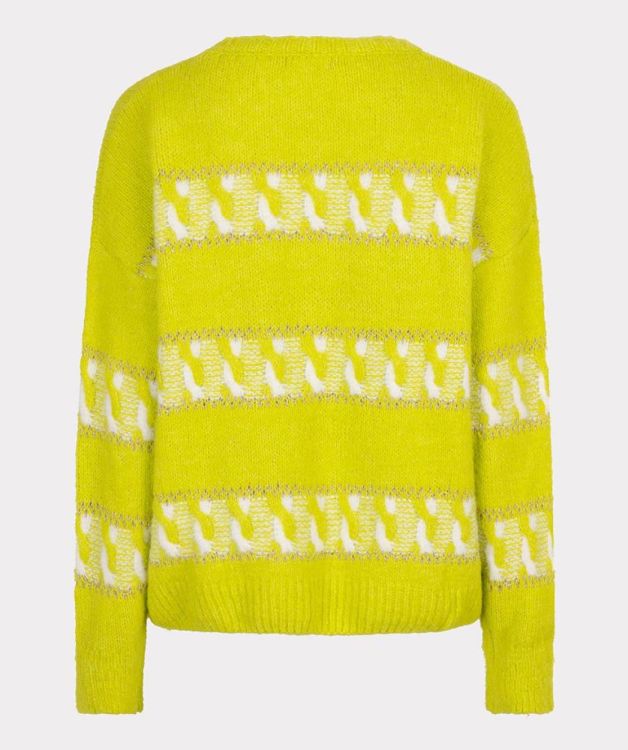 Esqualo Sweater striped jacquard (F25.02514/City Lime) - WeekendMode