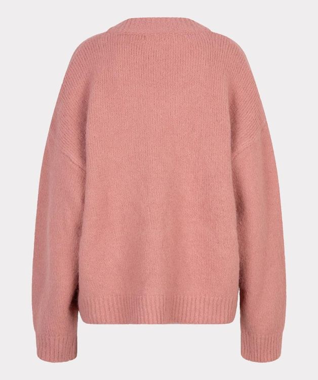 Esqualo Sweater V-neck brooch (F25.18501/Guava) - WeekendMode