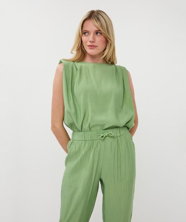 Esqualo Top crinkle modal (HS26.05212/Jungle Green) - WeekendMode