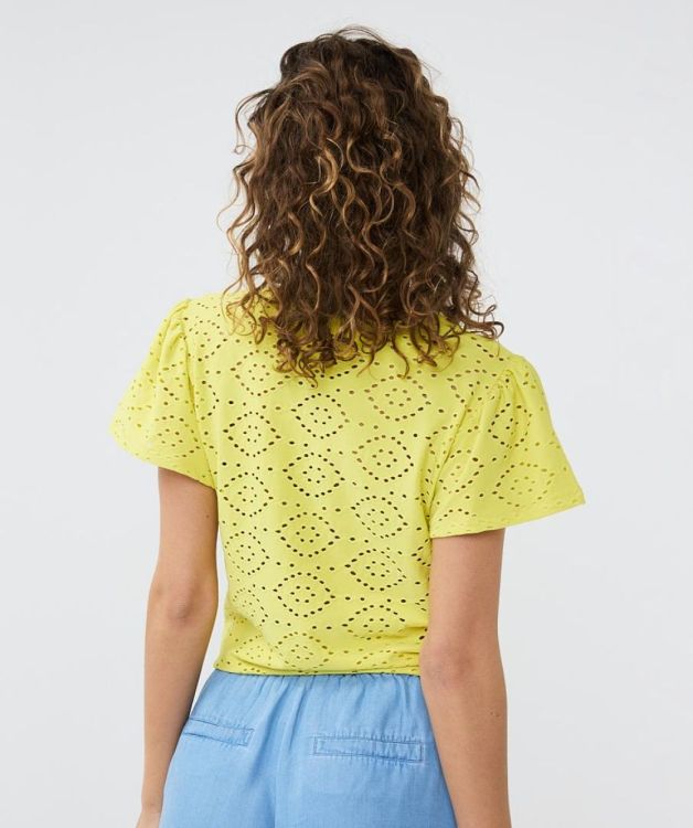 Esqualo Top knot embroidery SJ (HS24.30229/Lemon) - WeekendMode