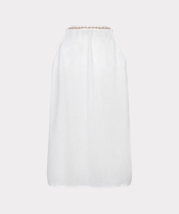 Esqualo Top slv/lss embroidery crinkle (HS26.14221/Off White) - WeekendMode