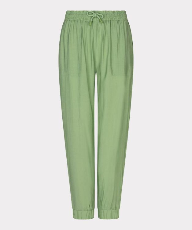 Esqualo Trousers crinkle modal (HS26.05213/Jungle Green) - WeekendMode