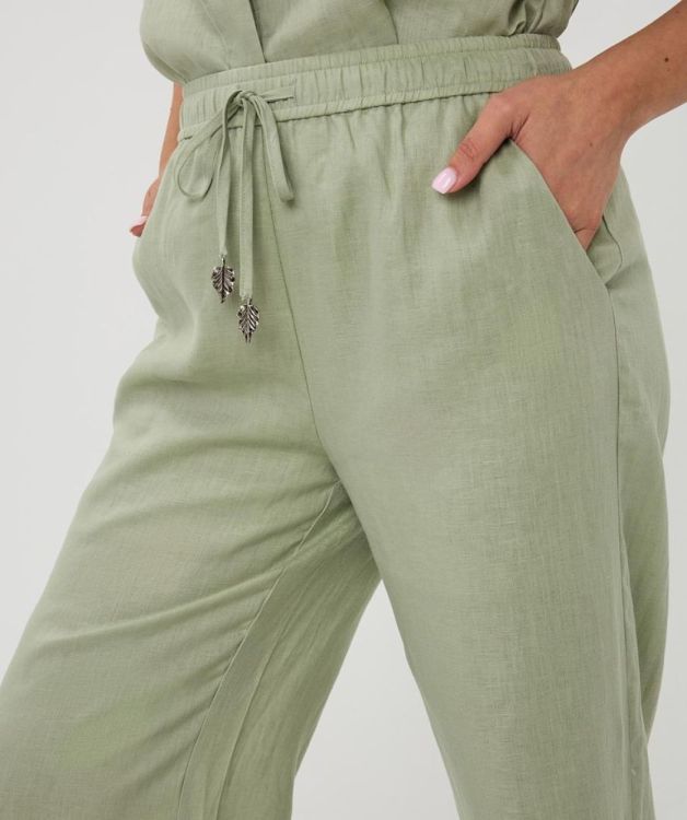 Esqualo Trousers linen (HS26.28232/Soft Green) - WeekendMode