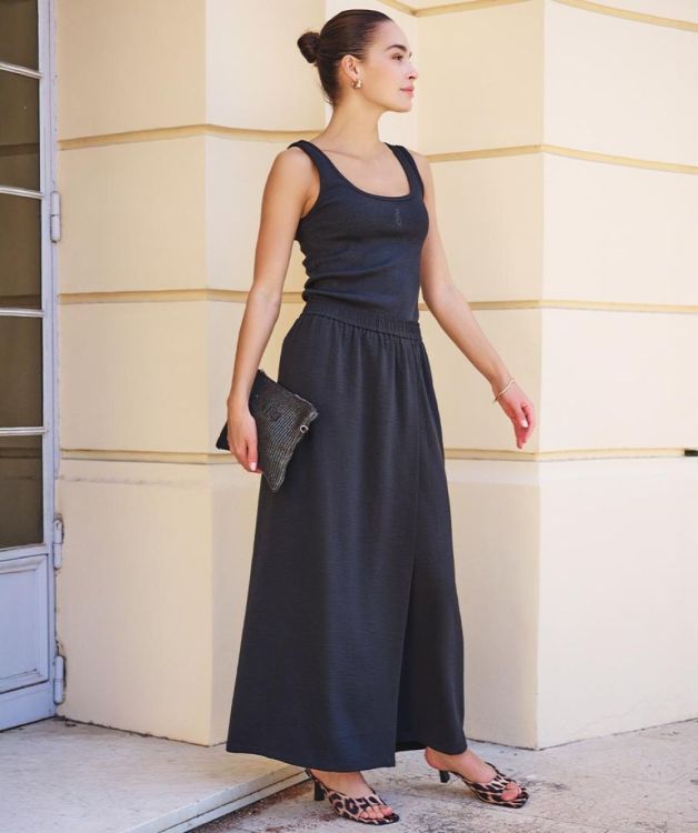Esqualo Trousers overlap crinkle (HS26.10222/Black) - WeekendMode