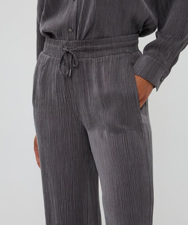 Esqualo Trousers wide crinkle cupro (F25.05519/Grey) - WeekendMode
