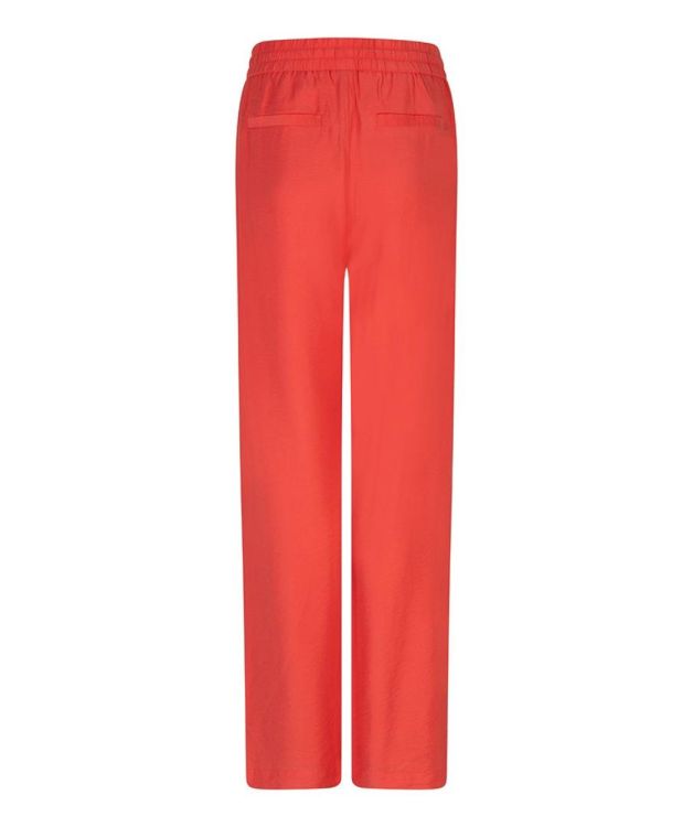 Esqualo Trousers wide elastic waist slub (SP26.10033/Chili Red) - WeekendMode