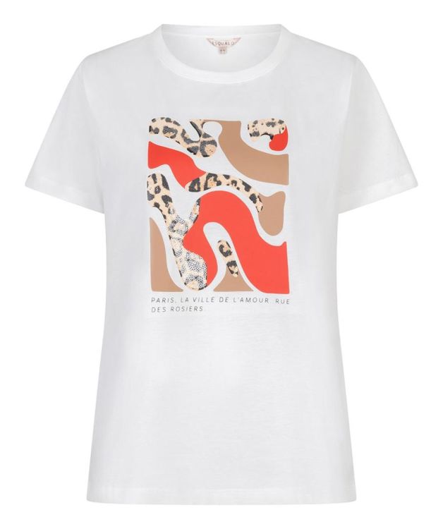 Esqualo T-shirt 'Paris' (SP26.05014/Off White / Chili Red) - WeekendMode