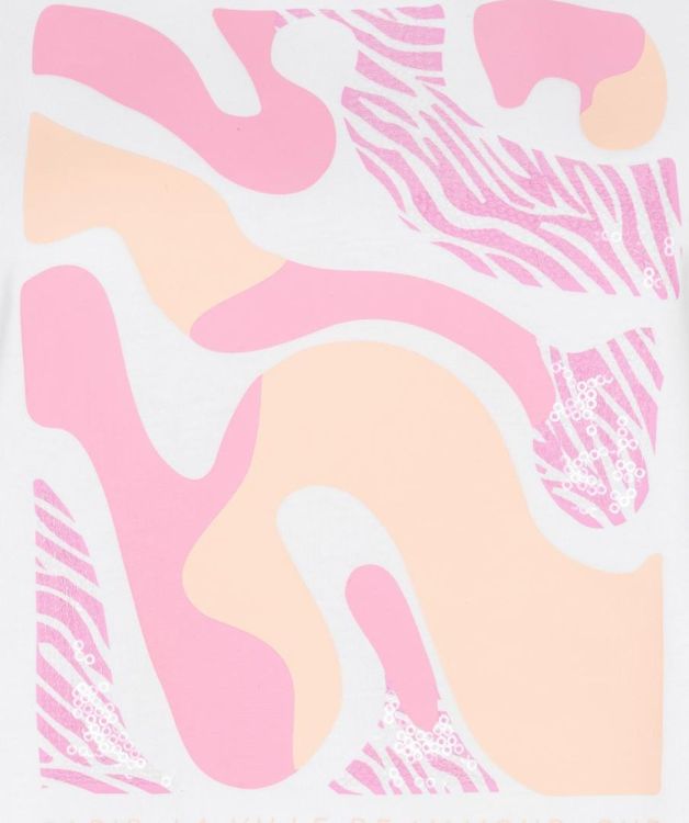 Esqualo T-shirt 'Paris' (SP26.05014/Off White / Rose) - WeekendMode