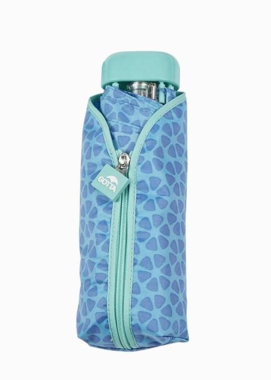 Ezpeleta Paraplu MINI opvouwbaar met bloemen (11477025-GOTTA/Blauw) - WeekendMode