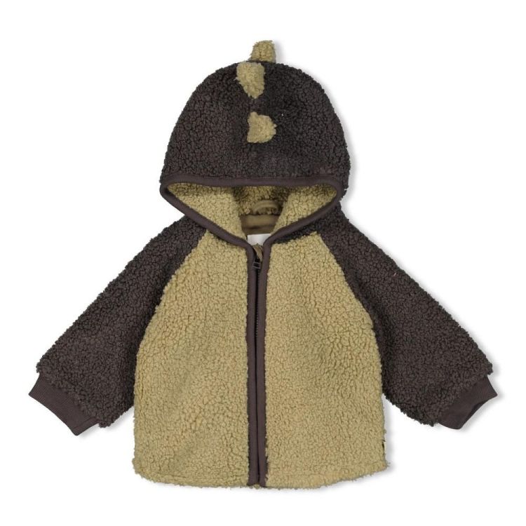 Feetje Bouclé jasje met capuchon - Rawrsome (51800354/Groen) - WeekendMode